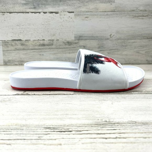 Ted Baker Other - Ted Baker Sauldi 2 Slides Rubber Soles White Red Flamingo Men's Size US13/EUR46.